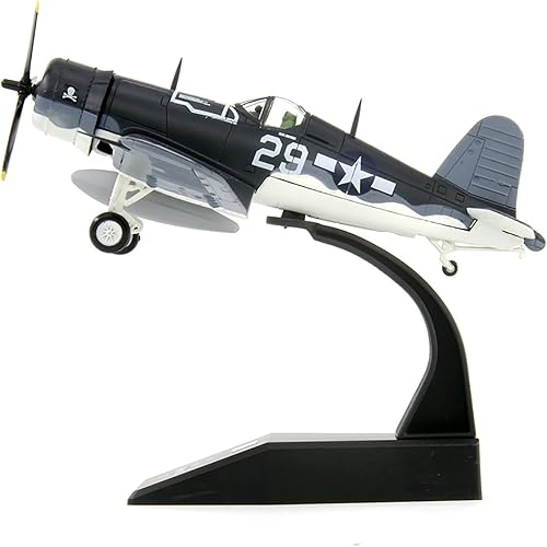 Miniatura 2 de Modelo a escala 172 Avión WW2 US F4U-1 F4U Avión de combate Metal Plane Modelo fundido a troquel para colección o regalo