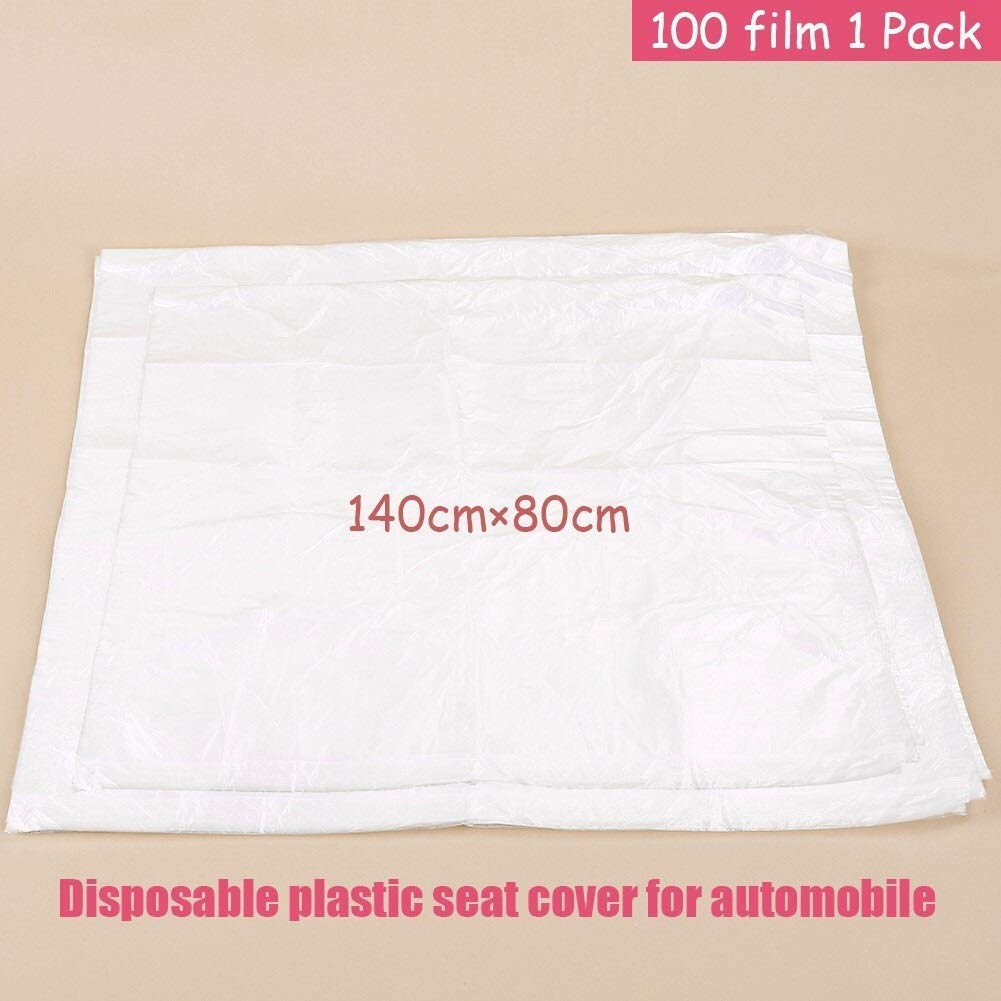 Lot De 10 Housses De Siège Auto Transparentes - 140x80cm, Jetables, Imperméables - Protection Pour Mécaniciens, Déménagement - 3