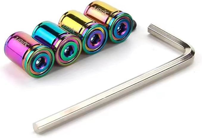 4 Stück Leuchtende Ventilkappen - Fluoreszierende Reifendeko Für Auto & Fahrrad