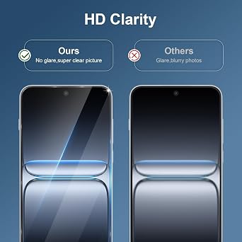 GiiYoon-3 PACK Screen Protector for OnePlus Nord 5 Tempered Glass [HD Full Coverage] [Easy Installation] [Round Edge] [Scratch Resistant] [9H Hardness]