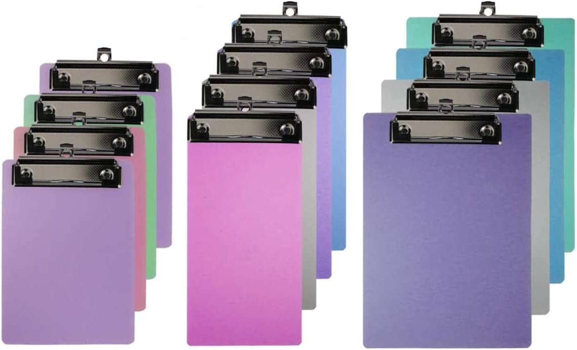 Pralb 12 PCS Mini Clipboard,Pretty Cute Clipboard Memo
