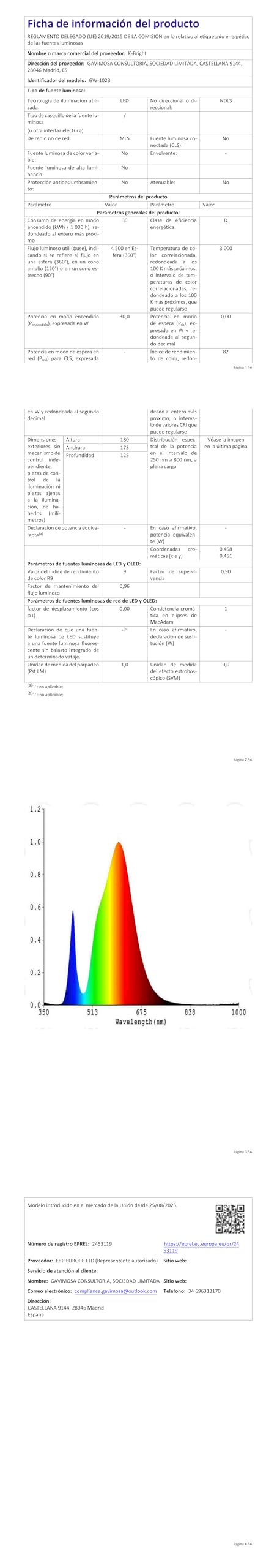 K-Bright Lámpara de Pared LED 30W Exterior/Interior, Antracita,3000K | Panel orientado 180°con protección IP65, Aluminio + PC, 144LED 2000lm para exteriores e interiores (Entrada, terraza, jardín)