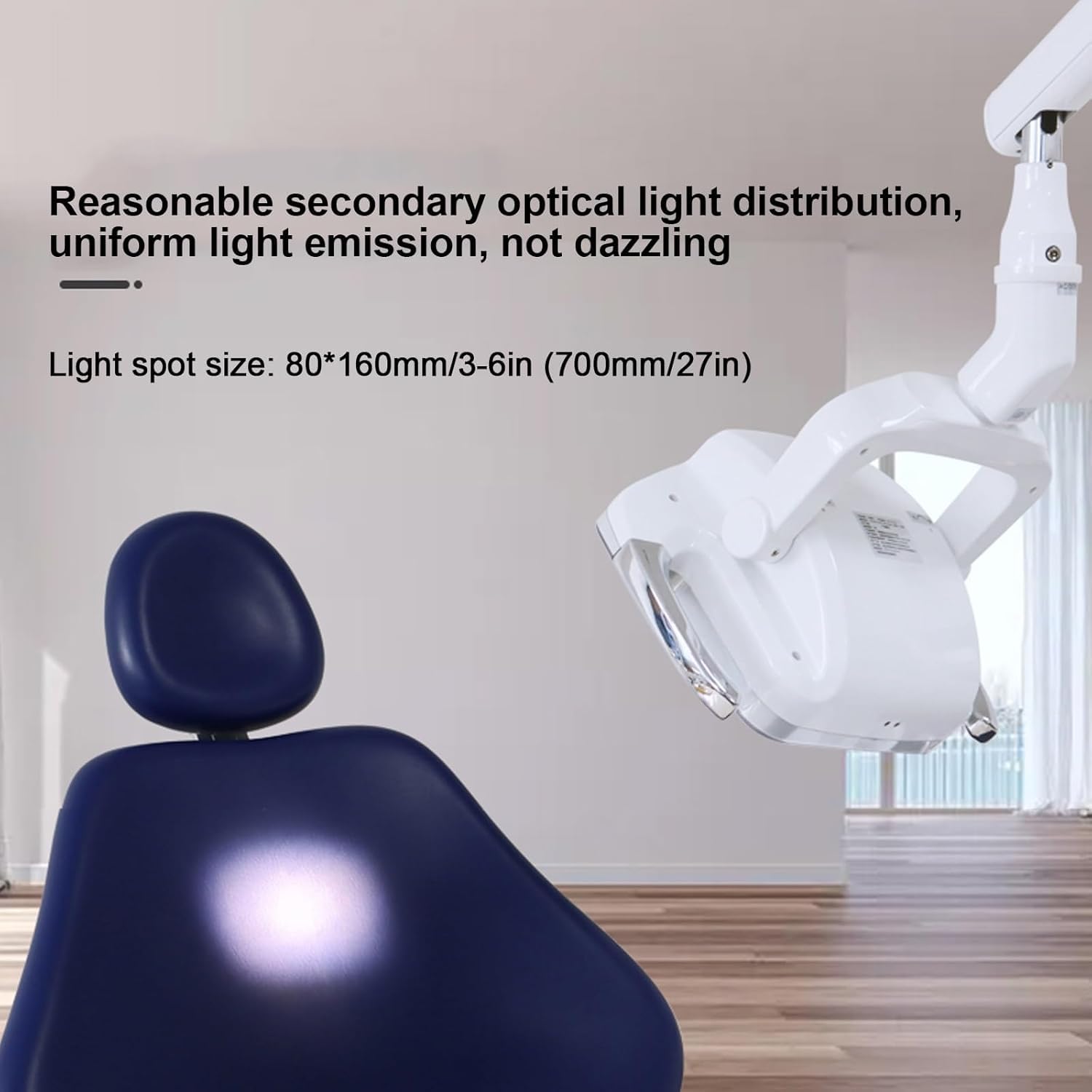 LED-Untersuchungsleuchte, 9-W-Operationsleuchte Mit 6 LEDs, Farbtemperatur 3500–5500 K Einstellbar, 22-mm-Anschluss, Für Gynäkologie, Hals-Nasen-Ohren-Heilkunde