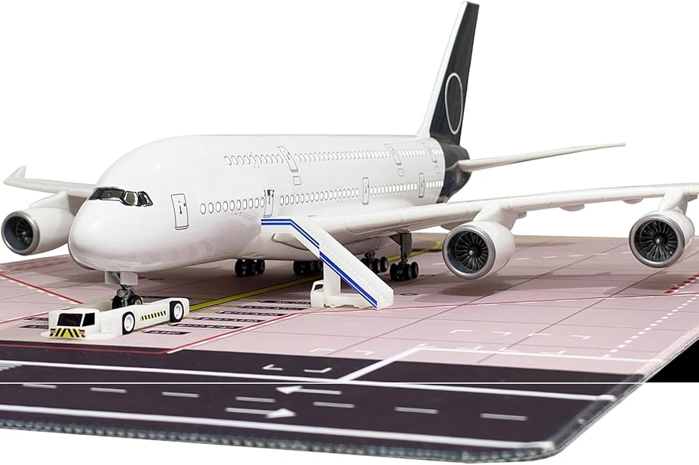 QOADXPC Airbus A380 Lufthansa Airplane Model, 1:160 Scale 18.1