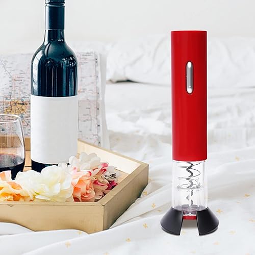 Miniatura 4 de DOONARCES Abrebotellas de vino eléctrico negro, abridor automático de botellas de vino eléctrico con batería Sacacorchos de acero inoxidable con