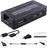 GeeekPi Raspberry Pi ZeroZero WZero W 2 Case, 7 in 1 Basic Starter Kit with ABS Raspberry Pi Zero Case, 20Pin GPIO Header, OTG Cable, Switch Cable, HDMI Adapter, Heatsink and Screwdriver Black