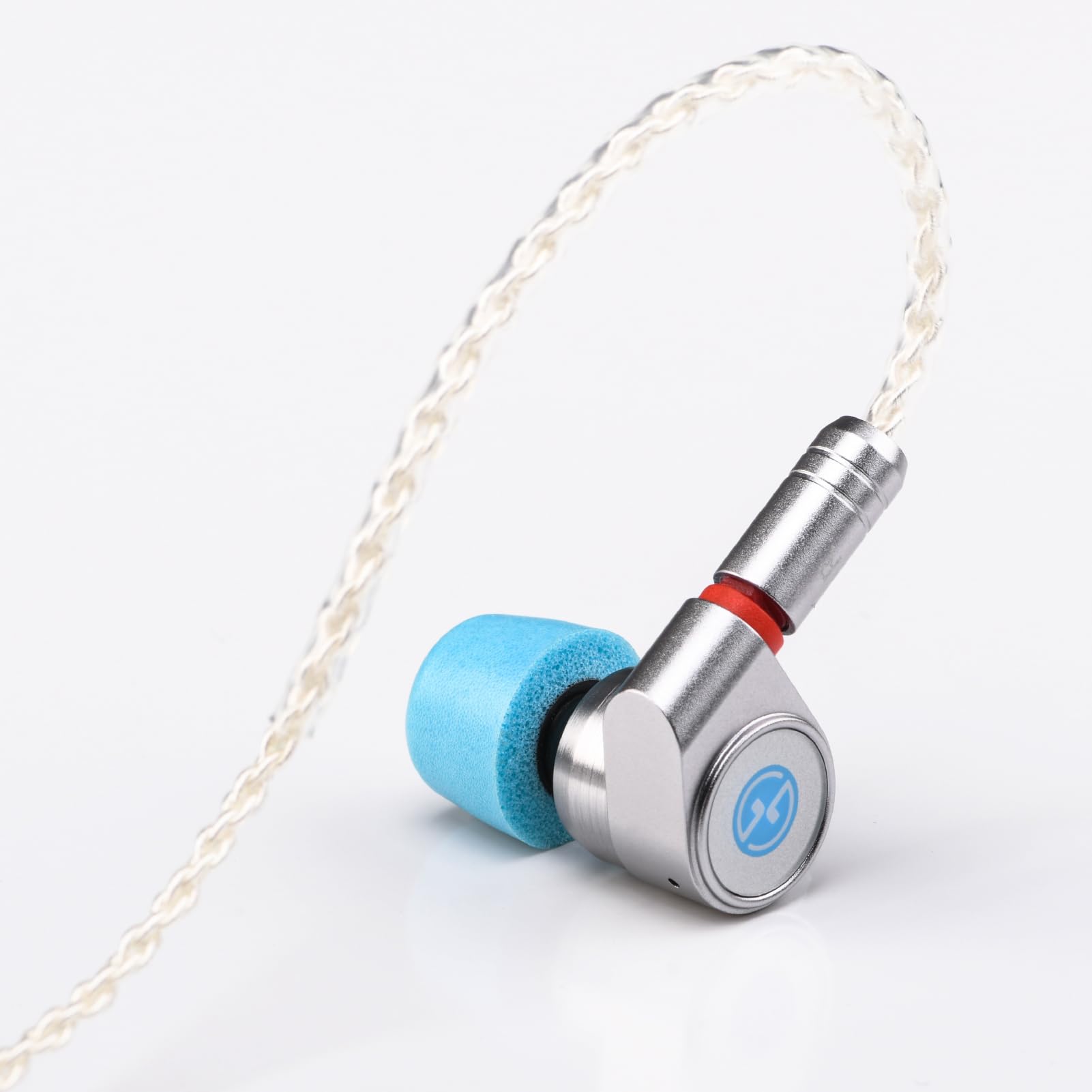 TINHIFI T2 DLC Single Dynamic Driver IEM Wired Earrings, DLC Diaphragm Metal In-Ear HiFi Cuffie con cavo rimovibile a 2 pin, suono chiaro, auricolari audiofili per musica e giochi