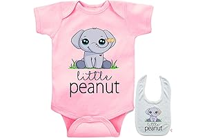 Little Peanut: The Ultimate Cutest Baby Bodysuit and Bib for a Little Peanut
