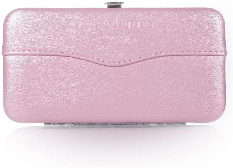 Small Tweezers Case for Eyelash Extensions Individual Makeup Tools Storage Scissors Lash Brush and Tweezers Bag 9 Colors by Yelix (Pearlescent Pink)