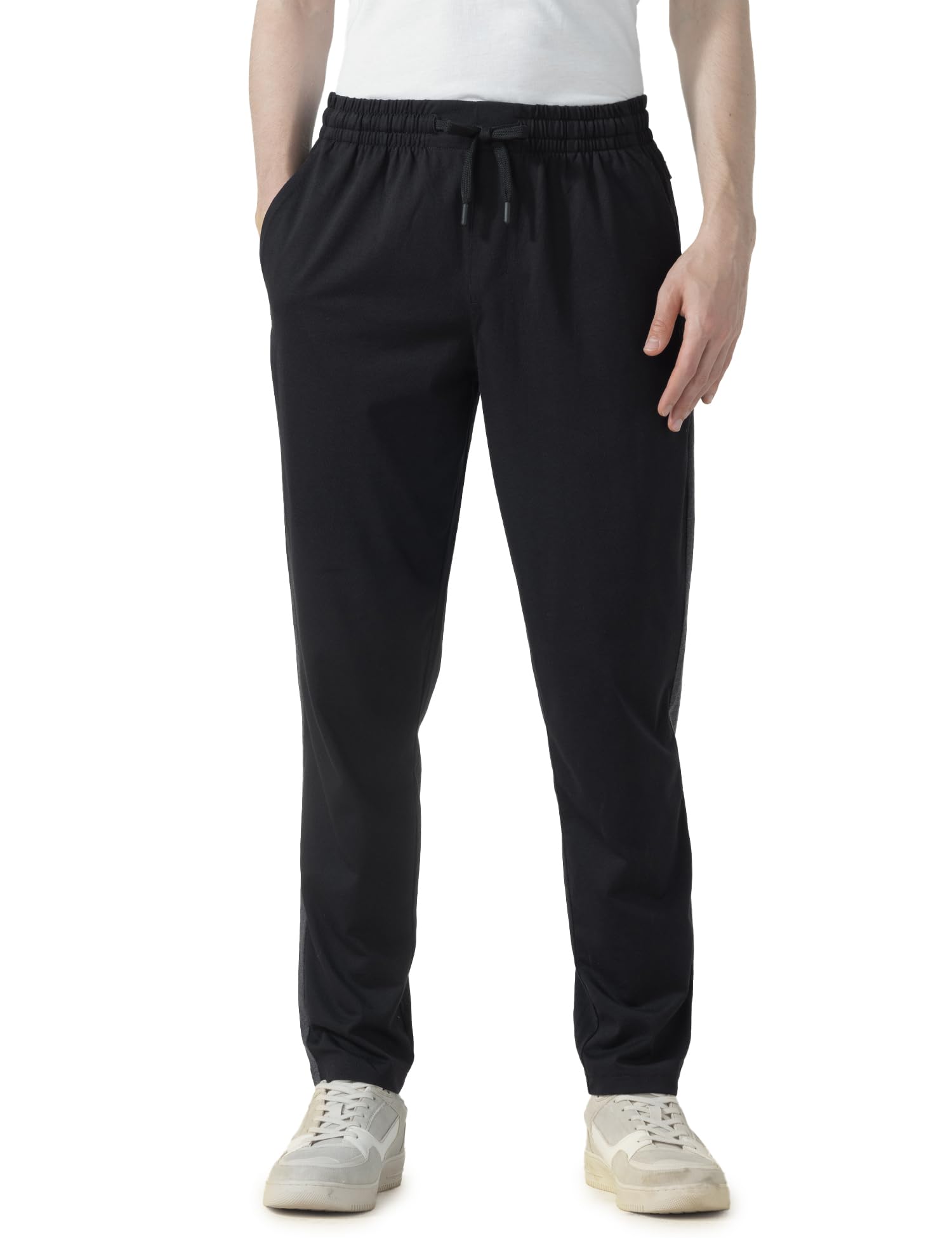 damensch Mens Joggers Track Pants, Cotton Blend Pants for Man, Hidden Side Zipper Pocket Men Trackpant, Pilling Proof Joggers Pant for Men-picture-23