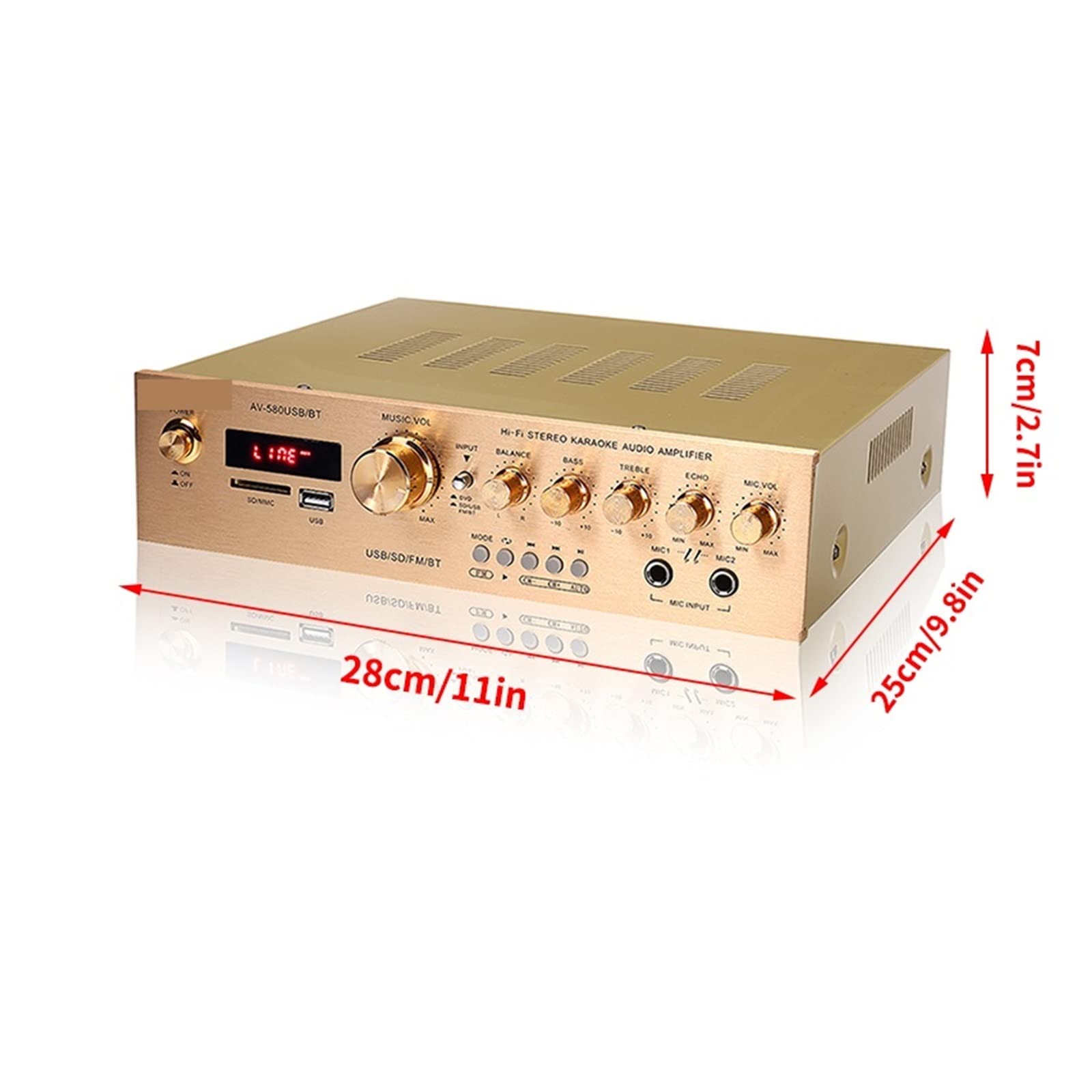 920 W 5-kanałowy wzmacniacz HiFi Stereo AV Wzmacniacz przestrzenny FM Cinema Kino domowe Wzmacniacze