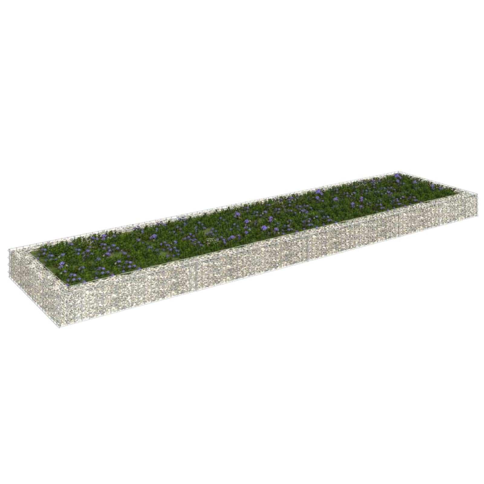 ShGaxin Arriate, Stół Do Uprawy Roślin, Ogród Domowy, Aromatyczne Rośliny, Gabiony Ogrodowe, Gabiony Stalowe 400x100x20 cm