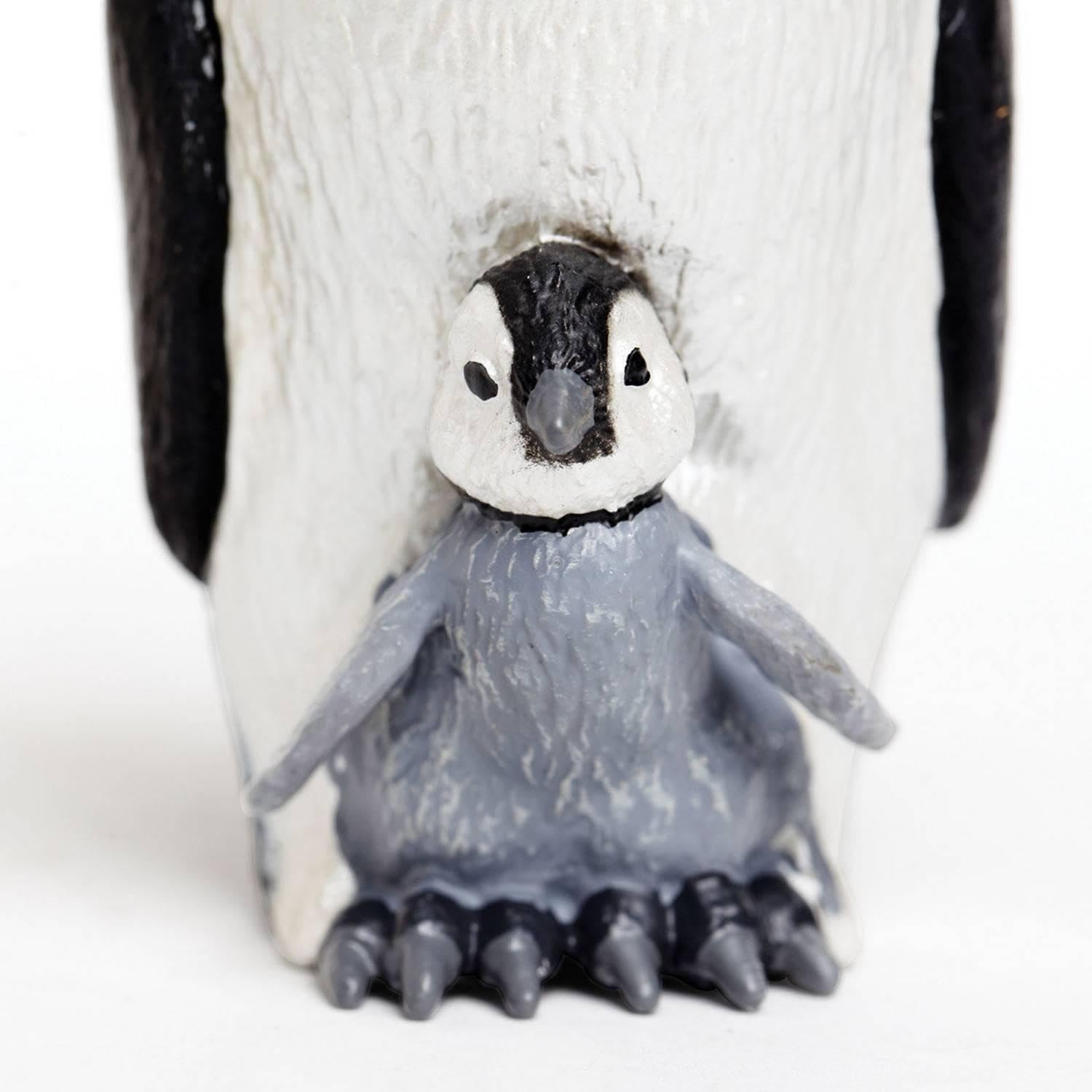 Safari Ltd. Emperor Penguin with Baby Figurine - Detailed 4.5" Model Figure - Educational Toy for Boys, Girls, and Kids Ages 3+