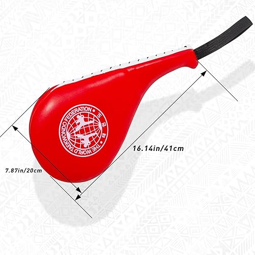 Miniatura 2 de ESCULTORA 4 almohadillas de taekwondo, objetivos de karate de doble golpe para entrenamiento eficaz de artes marciales, materiales duraderos,