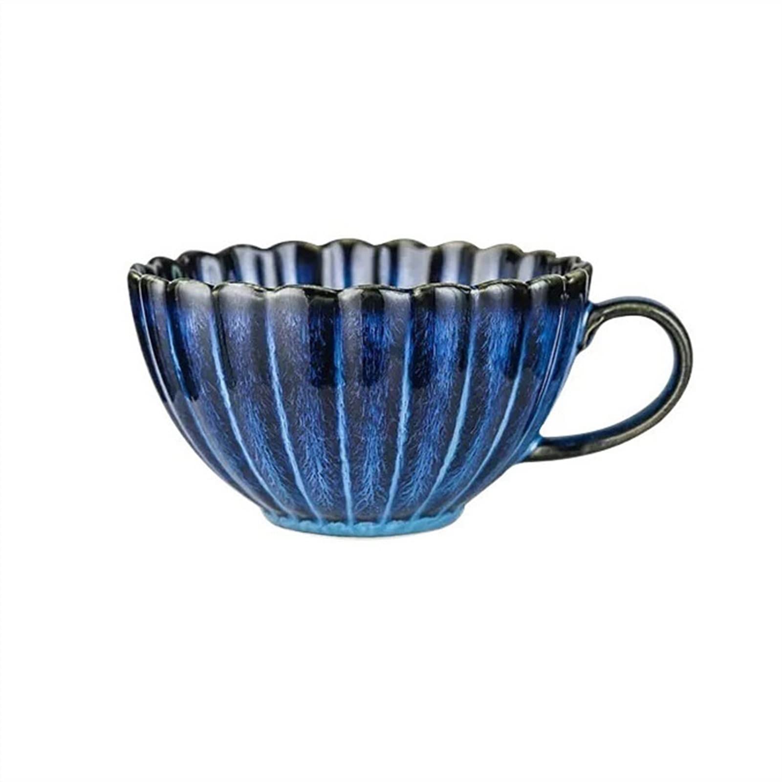 Tazza da 500 ml, Unica, Smaltata in Forno, Grande, per Cereali, Ufficio, caffè, Colazione retrò, Fiocchi d'avena, Perfetta per tè, Latte, Bevande Calde