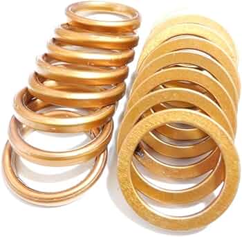 Amazon.co.jp: マフラーガスケット ワッシャーエキゾースト ガスケット