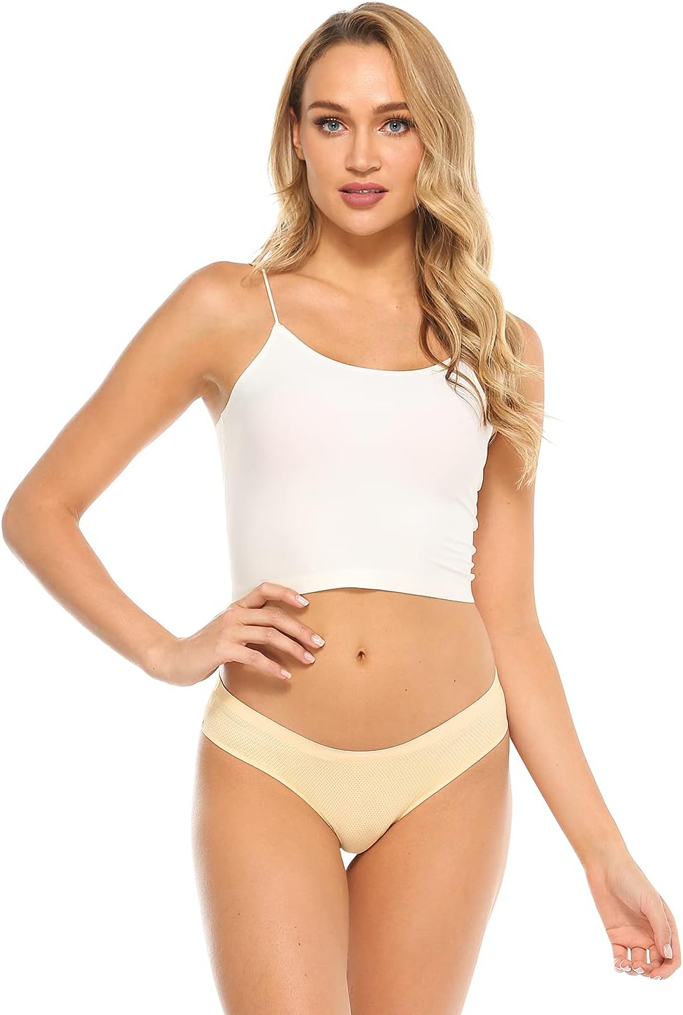 Xibing Womens Seamless Underwear No Show Panties for Women Breathable Bikini Hipster Ladies Underwear Multi-Pack - Image 2