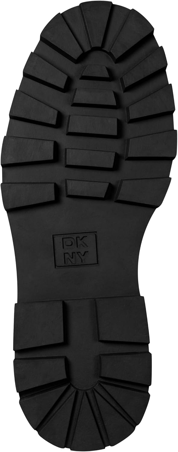 DKNY womens Sejal Lace Up Combat Boot With Logo Detail - Image 4