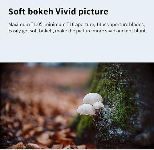 Miniatura 4 de 7artisans Lente Cine T1.05 de 1.969 in, gran apertura de enfoque manual para cámara Sony-E-Mount