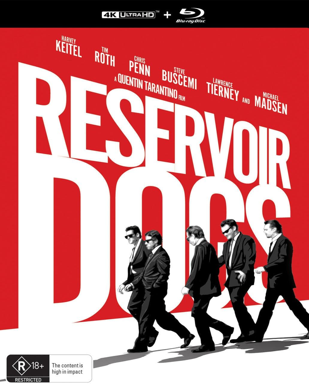 Reservoir Dogs (1992) - A Quentin Tarantino Film - 30th Anniversary Edition (4K UHD + Blu-ray + Digital Code) (2-Disc) (Uncut | Foil Slipcase Packaging | Region Free 4K Ultra HD & Blu-ray | US Import) - Restored & Remastered with Dolby Vision & HDR10 only on 4K Ultra HD
