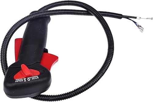 Mango de control del acelerador 41287901301 con interruptor de mango compatible con desbrozadoras Stihl FS120 FS200 FS250