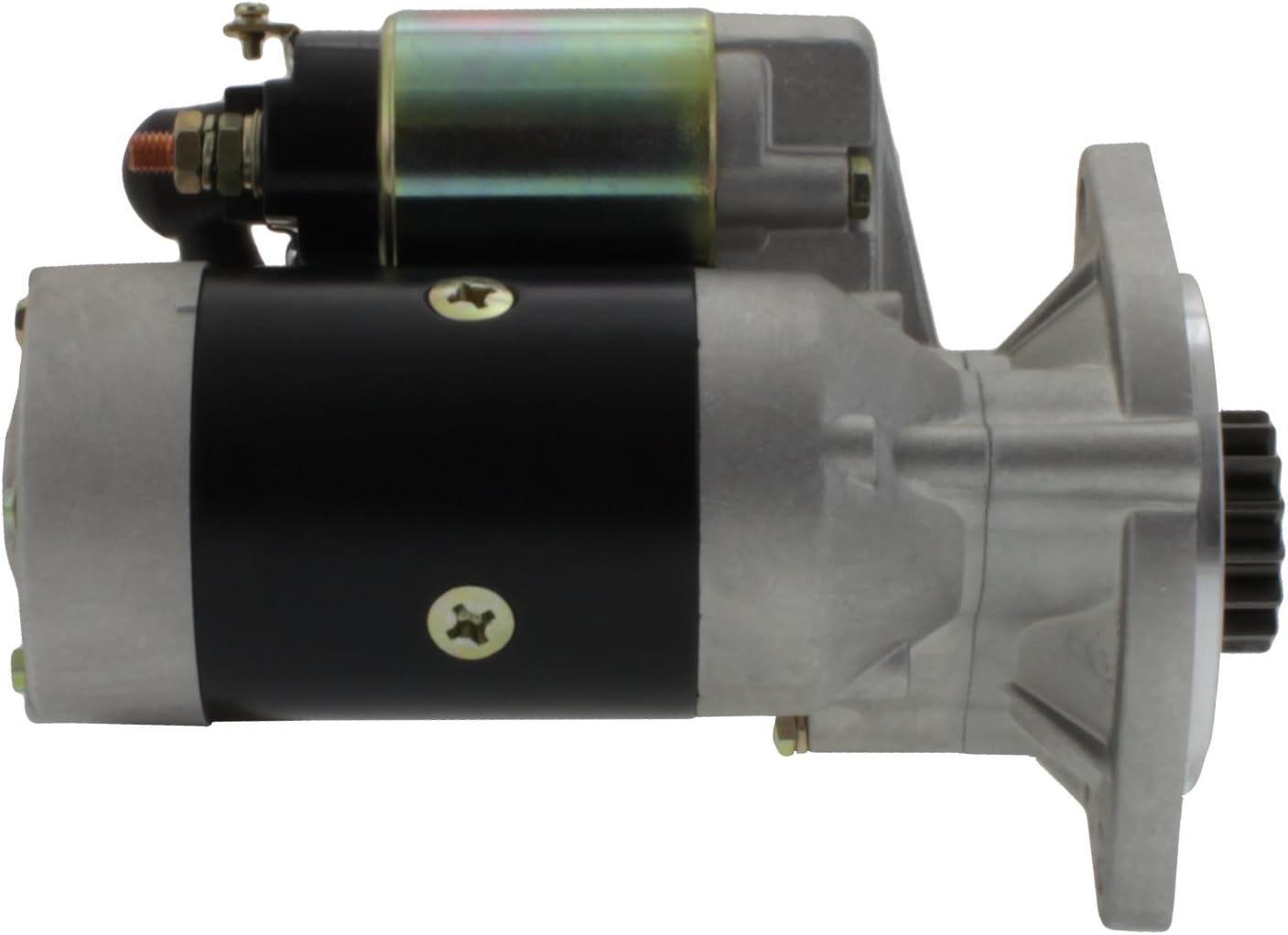 New Premium 12V Starter 2.0KW 15T Compatible with Mustang Skid Steer 930 930A w Yanmar 3TN82E Dsl 88-89 940 w Yanmar 4TN82E Dsl 88-96 S13132 3TNV88 0113124 240-20104 20513065 DRS0052 91-25-1072N
