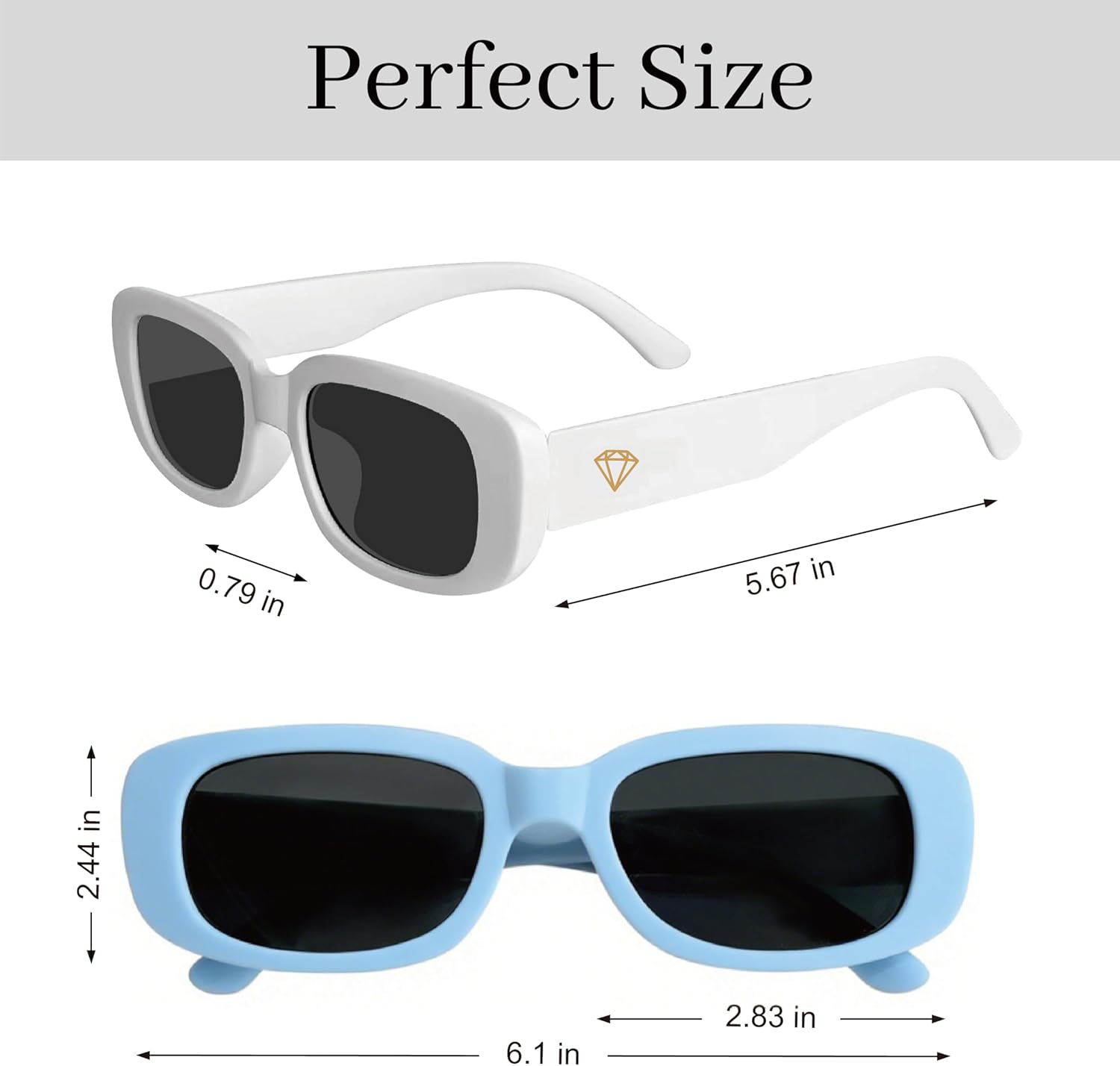 Bride's Babes Bachelorette Sunglasses, Bridesmaid Sunglasses,10 Pack Rectangle Team Bride glasses for Bachelorette Party