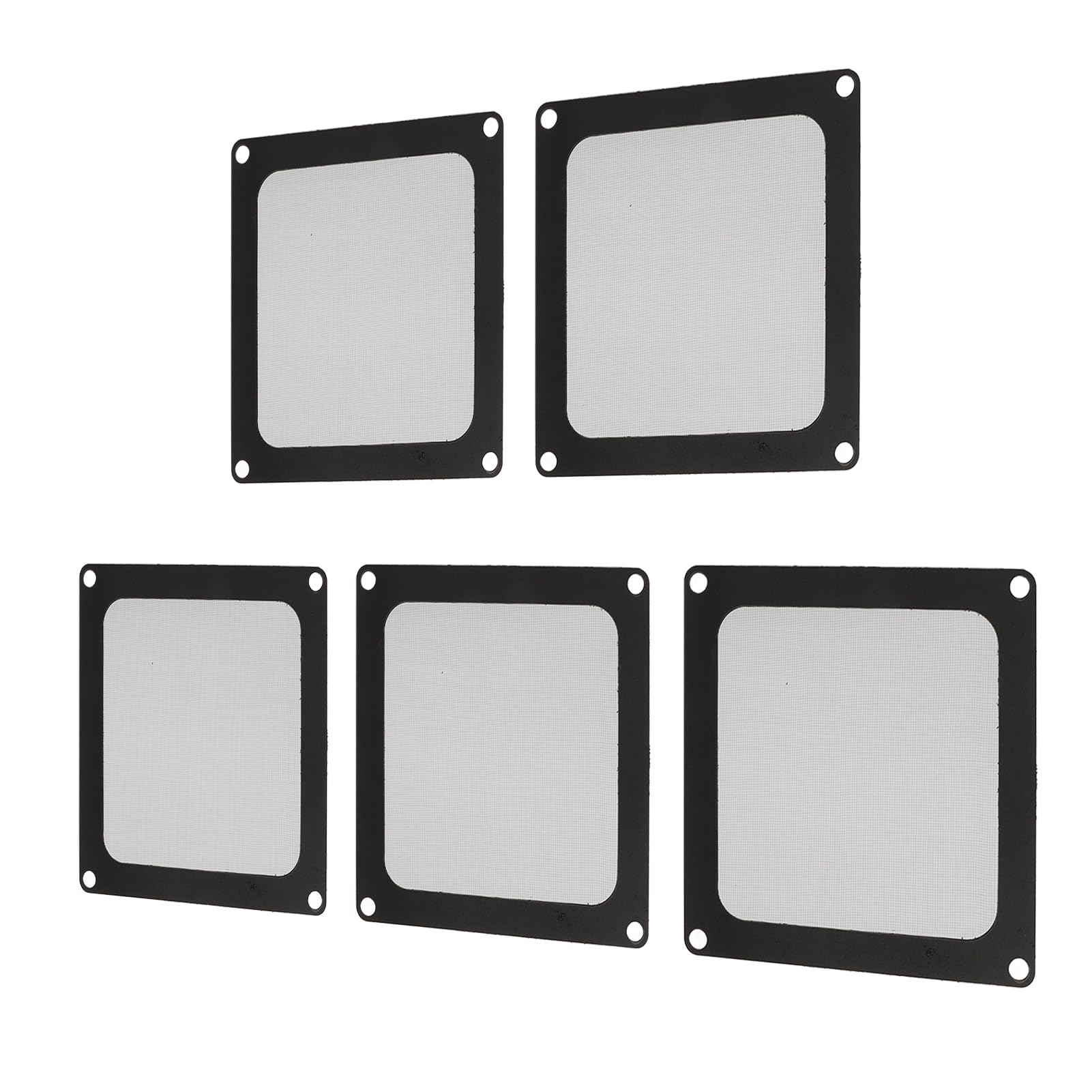 Confezione da 5 Filtri Antipolvere per PC da 90 Mm per Ventola di Raffreddamento del Computer, Copertura Filtro in Rete Antipolvere con Telaio Magnetico