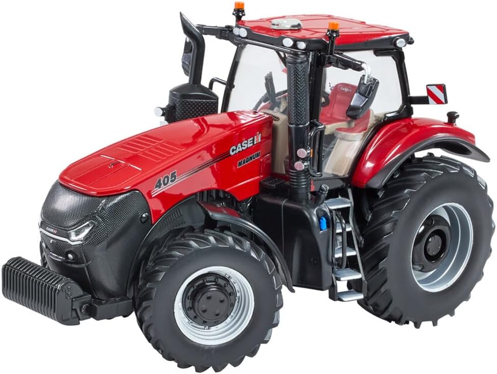 Britains, Case Magnum 405 Miniature Tractor, 1:32 Scale Agricultural Replica, Heavy Duty Metal Toy, Mobile Steering and Functional Hitch, Compatible Farm Accessories, Collectible Model