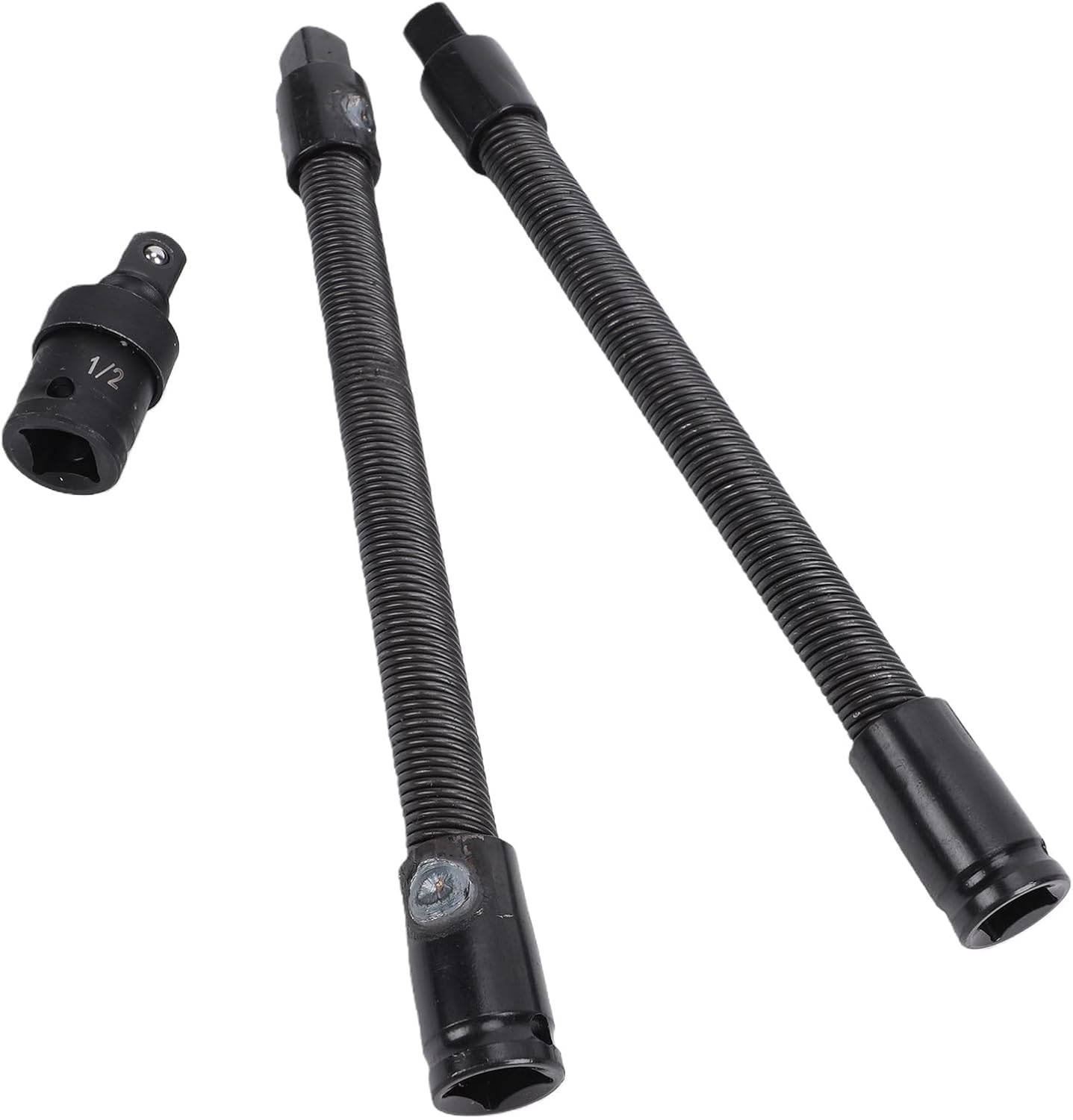 Karlak Flexible Socket Extension Bar 1/2 Inch Durable Design 250mm Length for Automotive and Mechanical Work - 2 Pack