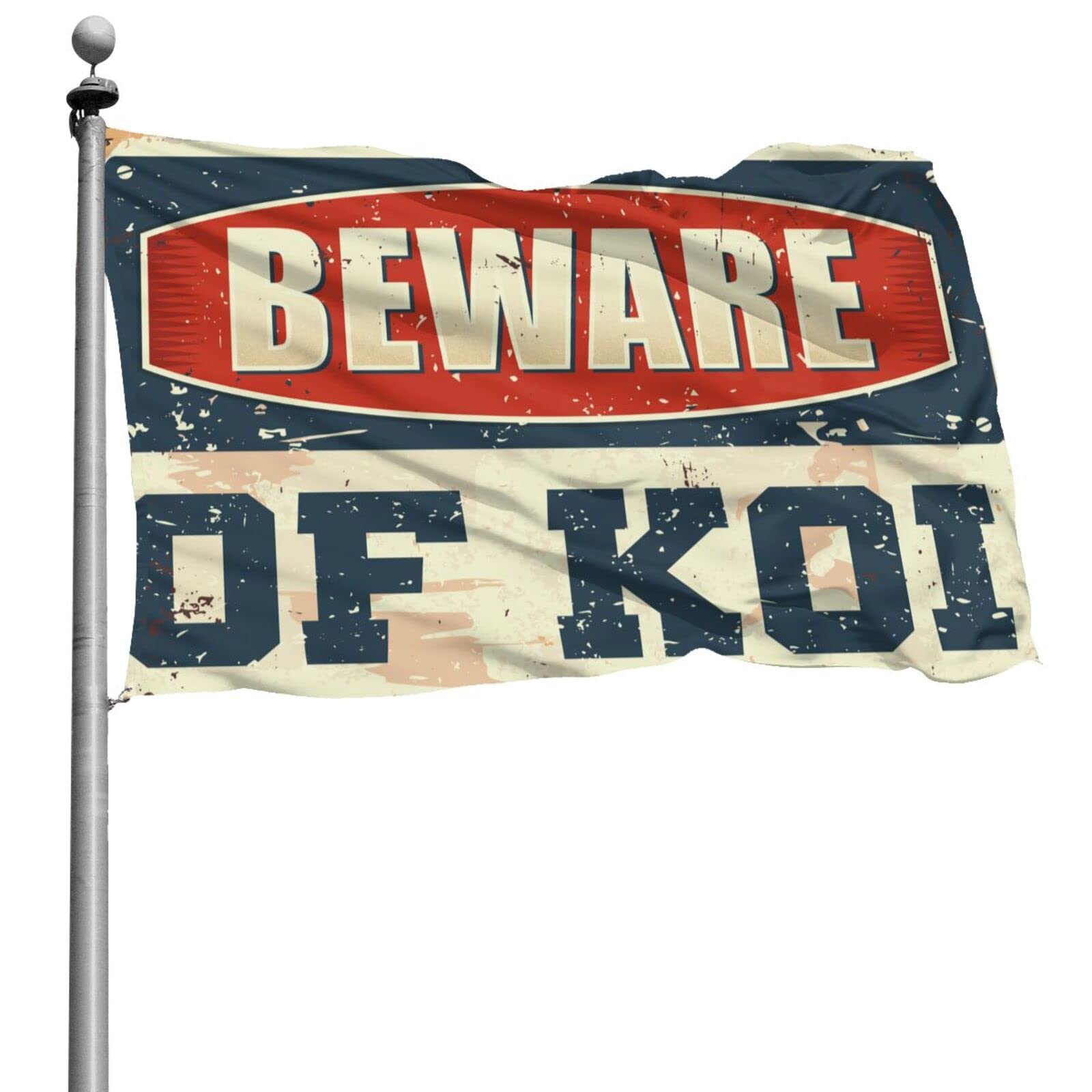 Drapeaux humoristiques Beware of Koi Cadeau pour grand-mère