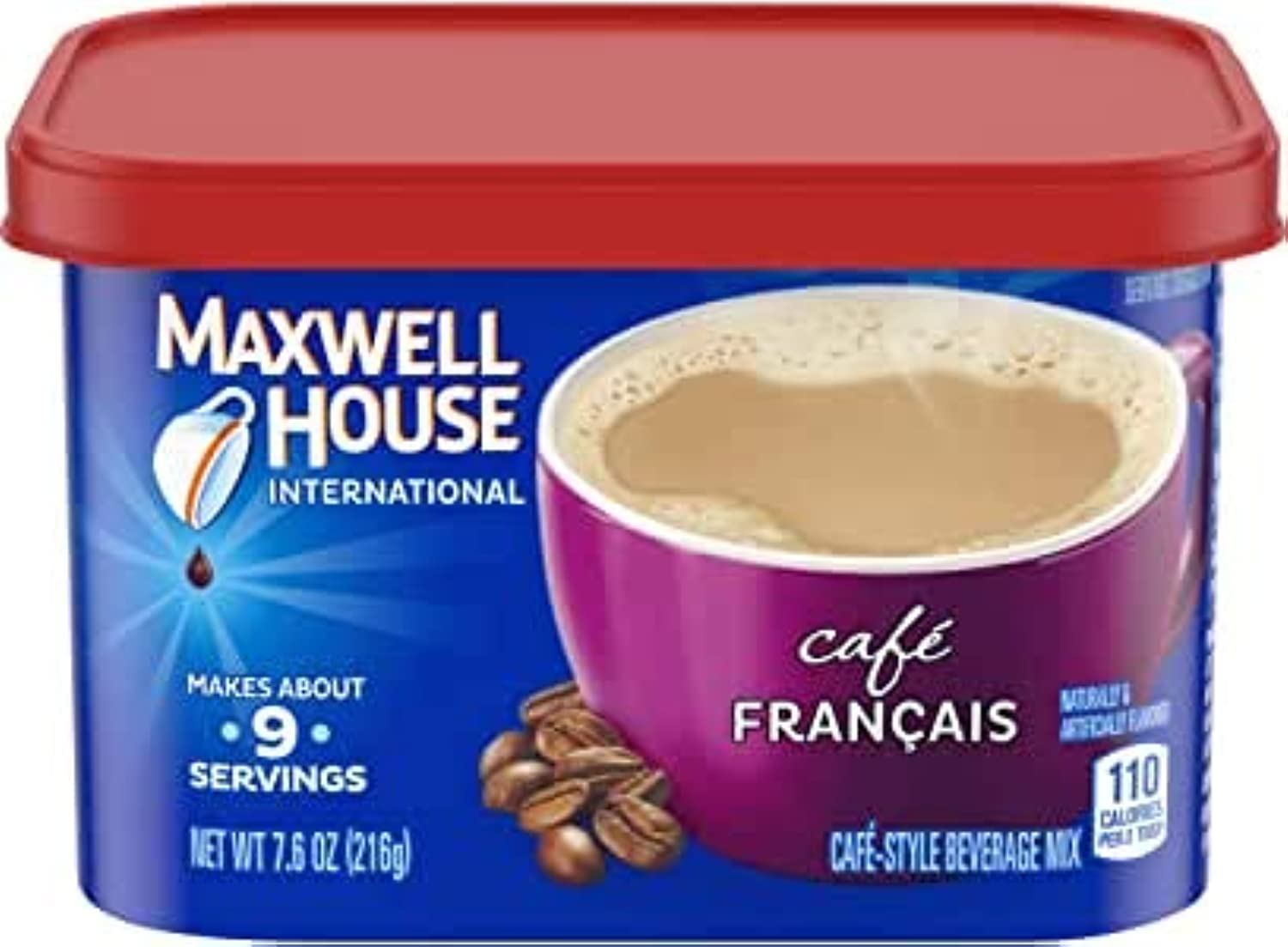 Maxwell House Cafe Francais International Cafe Style Beverage Mix 216g Tub
