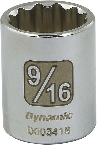 Miniatura 7 de Dynamic Tools D003414 1/4" Drive 12 puntos SAE Socket con 7/16" longitud estándar, acabado cromado