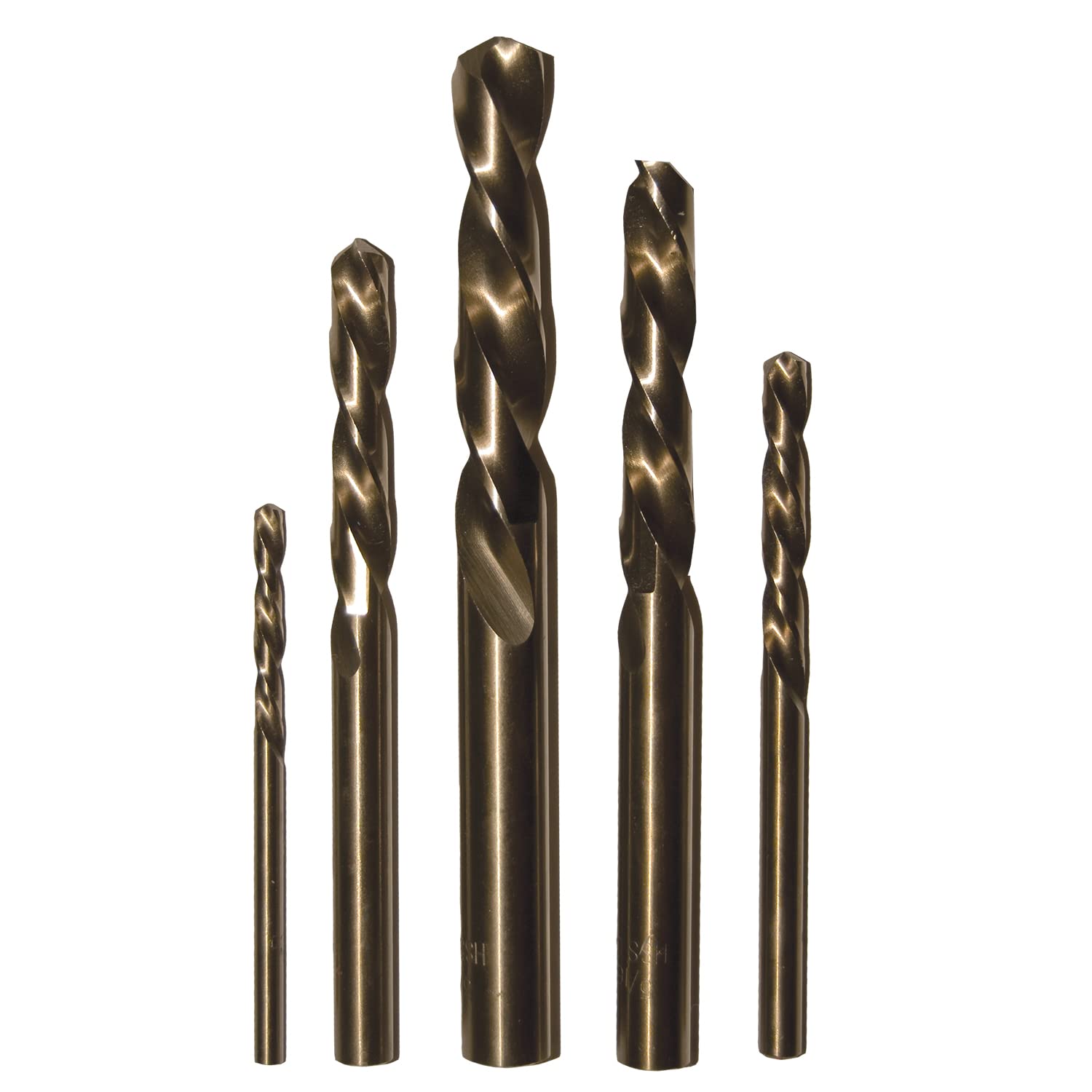 Century Drill & Tool 74105 Kobalt Linksbohrer, 5-teiliges Set