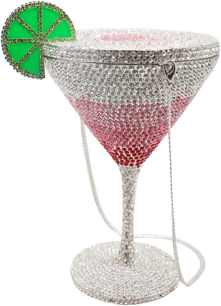 Women Goblet Rhinestone Evening Bag Cocktail Cup Diamond Clutch Funny Crystal Prom Handbag Wedding Purse for Party | Women, Goblet, Rhinestone, Cocktail Cup, Diamond, Funny - Image 6