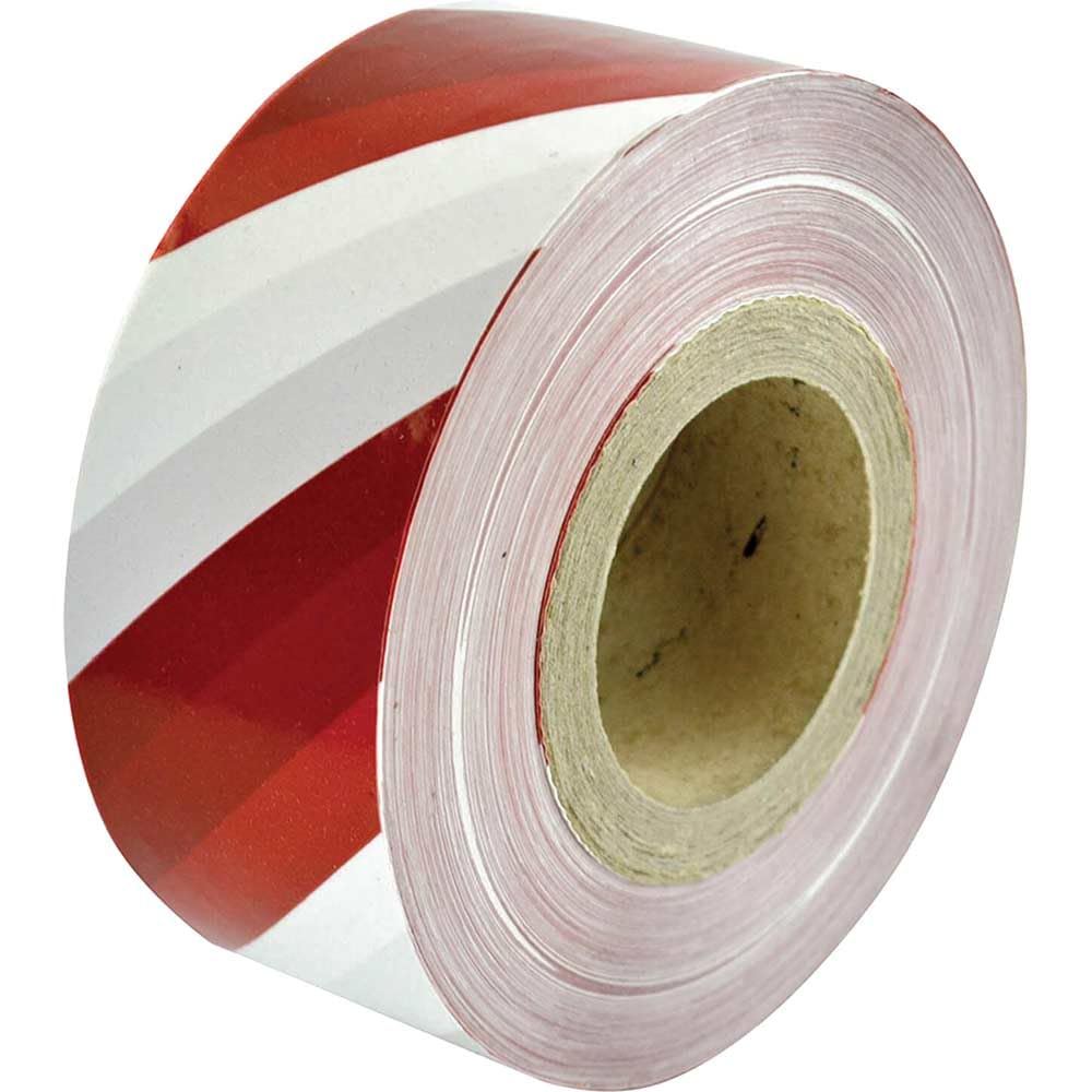 Faithfull Red / White Heavy Duty Barrier Tape