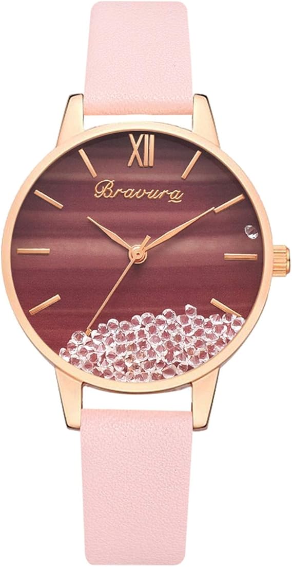 Amazon Co Jp キッズ 腕時計 Mjhaiuehv 腕時計 メンズ ソーラー腕時計 アナログ 防水 日付 革ベルト メンズ おしゃれ 人気 超薄型 軽量 防水とスクラッチ耐性 男女兼用日本語説明書付き スポーツ アウトドア 子供用 入学 誕生日プレゼント ピンク Free Size Free Size