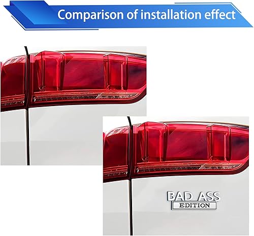 Miniatura 6 de Flygun 1 calcomanía para insignia de guardabarros de automóvil, 3.93 x 1.33 pulgadas, autoadhesiva, edición Bad Ass, parrilla delantera, accesorio