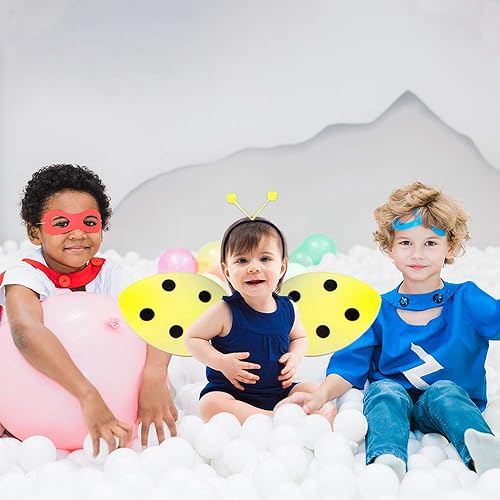 Miniatura 6 de ArtCreativity Disfraz de abeja para niños, juego de disfraz de abeja con 1 par de alas y diadema de antena, lindo disfraz de Halloween para niñas y