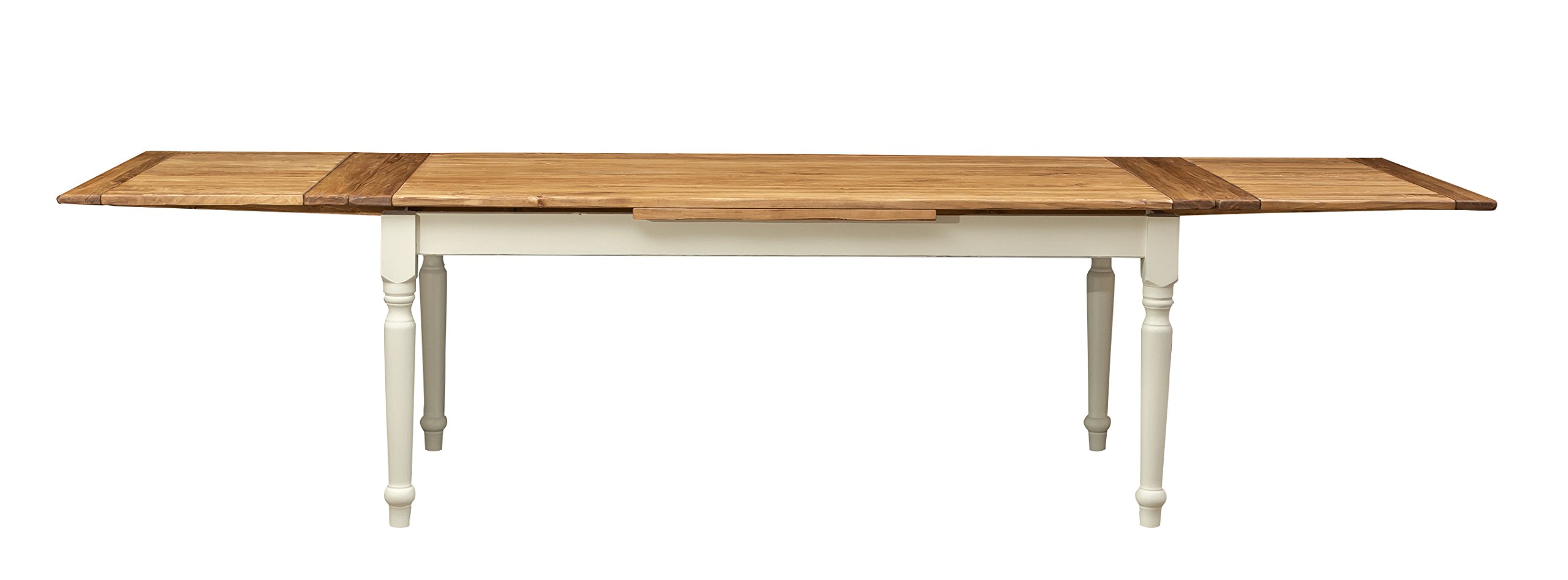 Biscottini Tavolo allungabile sala da pranzo 200x80x90 cm - Tavolo allungabile da esterno e interno Made in Italy - Tavolo da pranzo allungabile in massello di Tiglio