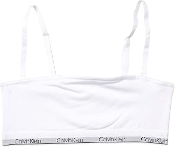 Calvin Klein Kids Girls Cropped Cotton Cami Bralette 2-Pack