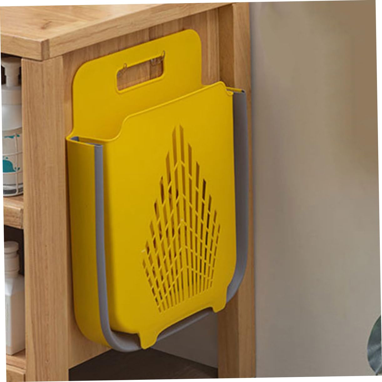 Faltbarer Wand wäschekorb aus Robustem Kunststoff Großer Wäschesammler mit Hoher Tragkraft Platzsparendes Design für Badezimmer und Haushalt zur Einfachen Wäscheaufbewahrung