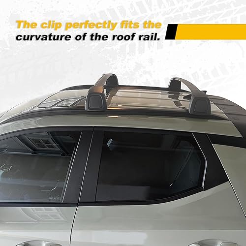 Miniatura 9 de EZREXPM Barras transversales aptas para Hyundai Santa Cruz SE SEL Premium Limited 2022 2023, riel de techo con cerradura para equipaje y barra de