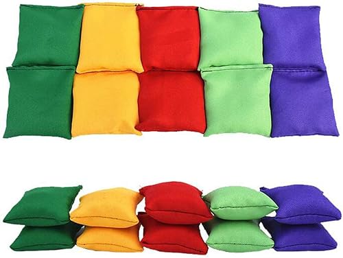 Miniatura 2 de Paquete de 12 bolsas de frijoles de nailon de 2 pulgadas2.0 in, para niños, familia y adultos, juegos de patio al aire libre, lanzamiento de bolsas