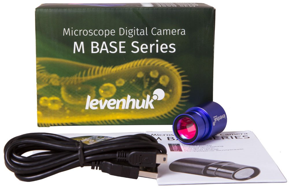 Levenhuk M200 Base Digitalkamera für Mikroskope, mit Erforderlicher Software (Kompatibel mit Mac, Linux und Windows)