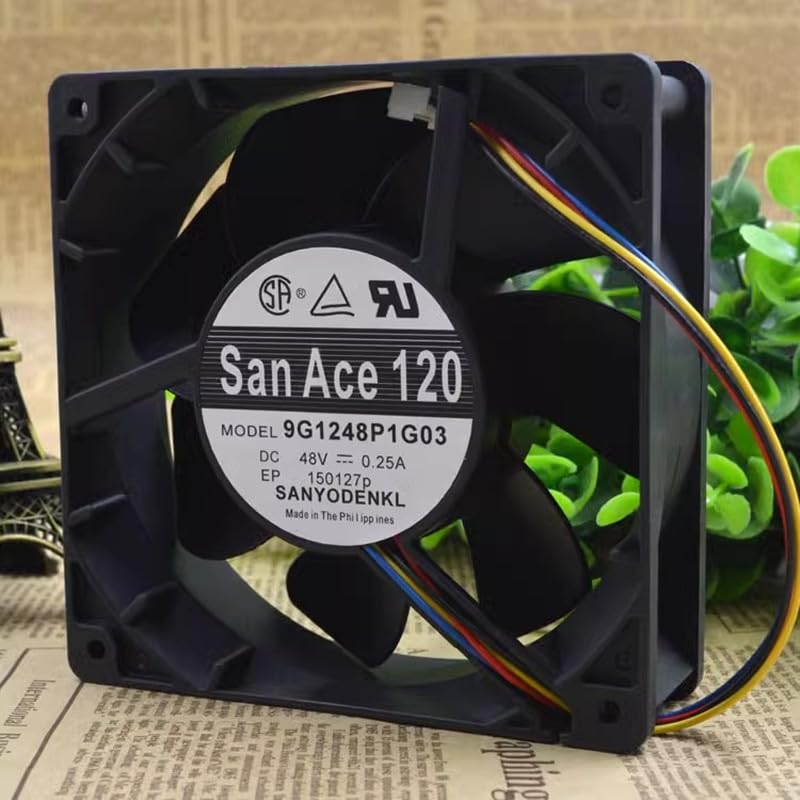 12038 48V 0.25A 9G1248P1G03 12cm Switch Cooling Fan 120 * 120 * 38mm