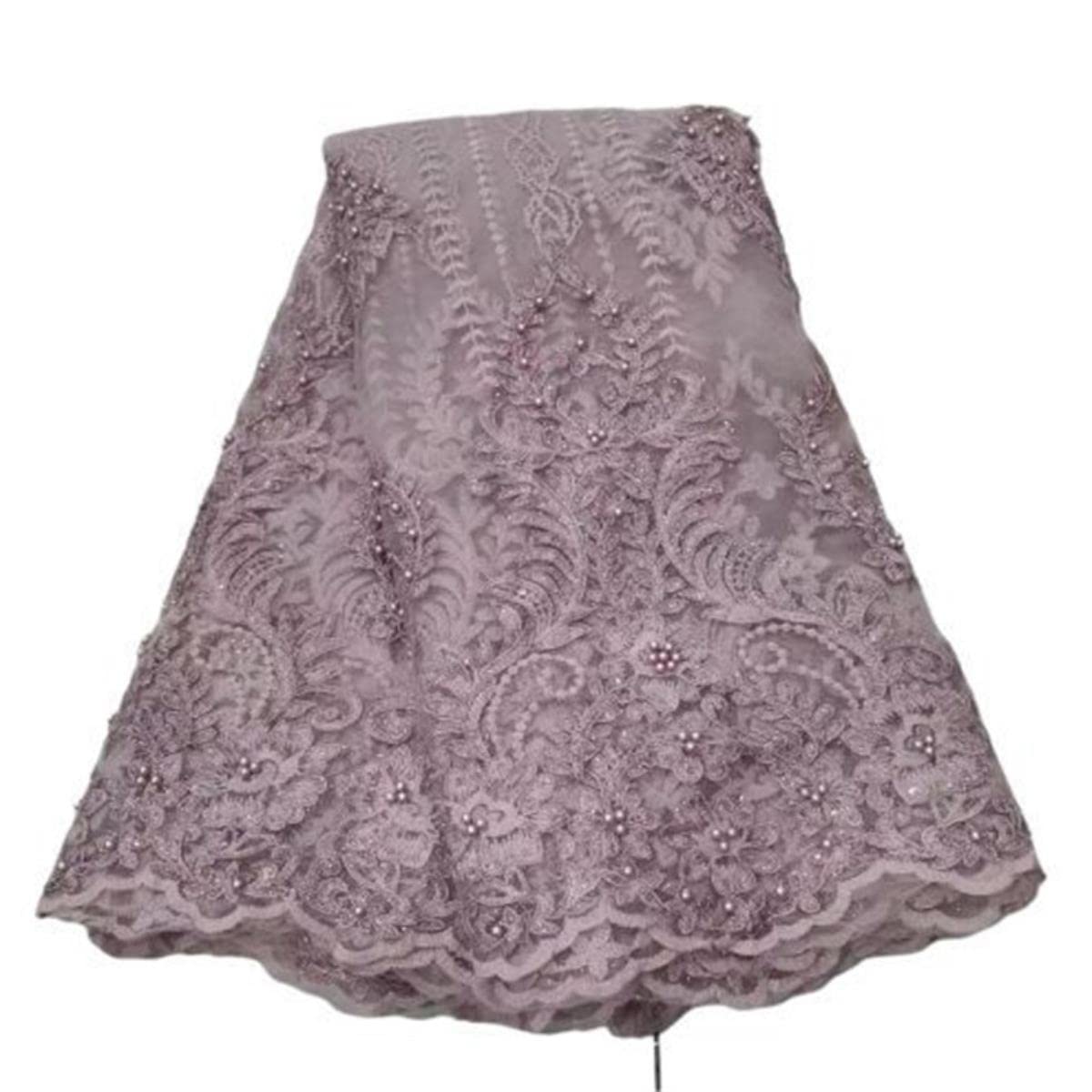 Ultimo vino rosso africano paillettes tessuto di pizzo francese perline di maglia lacci 2021 tessuto di pizzo viola per il partito cucire-37