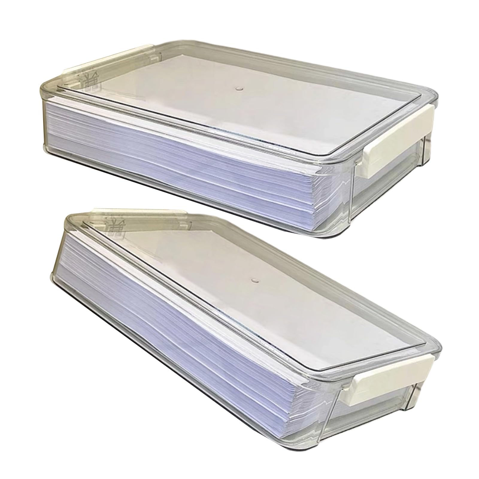 ZEPFJHE File Storage Box Sturdy and Portable Ideal for Offices School or Travel Use Offices File Planner