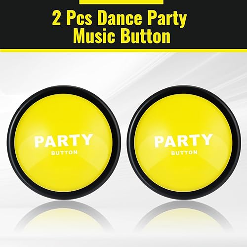 Miniatura 2 de Copkim 2 botones de música para fiesta de baile de los años 30 para el aula, 30 botones de sonido divertidos para juguetes de oficina, regalos