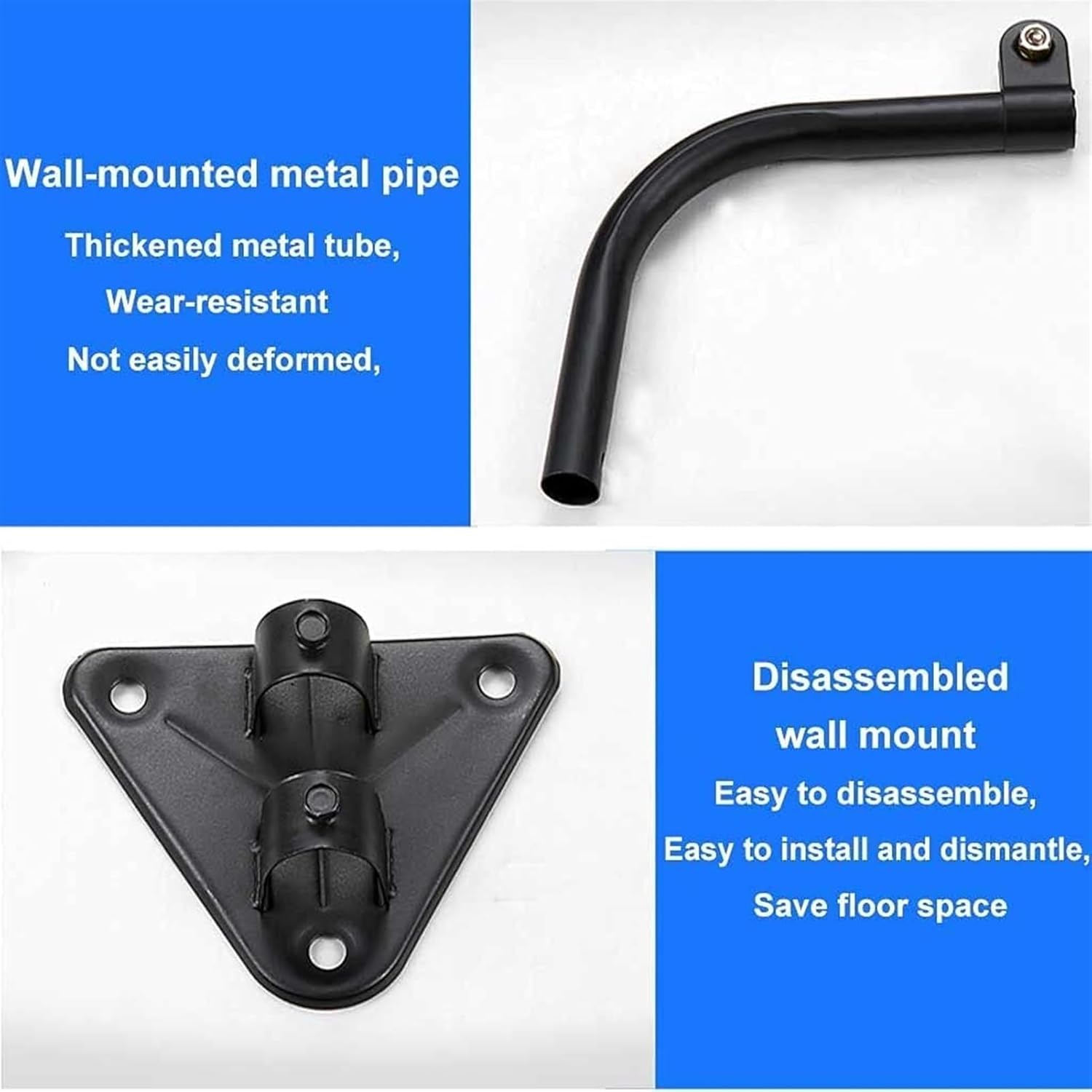 Wall Fan, Heavy Duty Silent Electric Fan, Industrial Wall Mounted Outdoor Fan, Wall Mounted Metal Pipe(Gold,780x750mm)